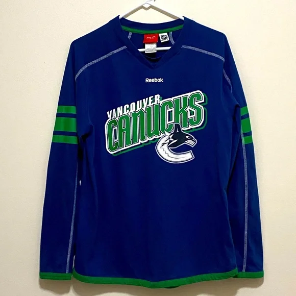 Reebok Vancouver Canucks Long Sleeve Tee